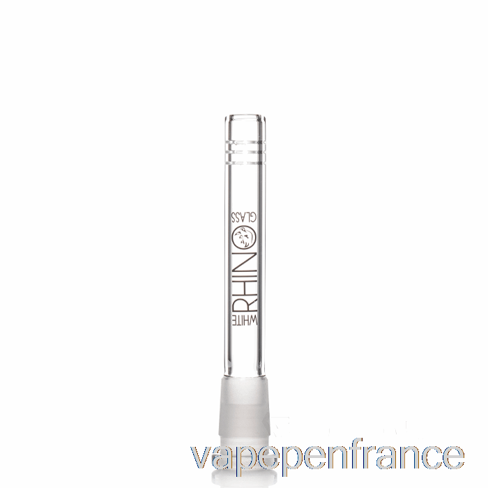 Stylo Vape à Tige En Verre De Rhinocéros Blanc 19/14 De 4,5 Pouces